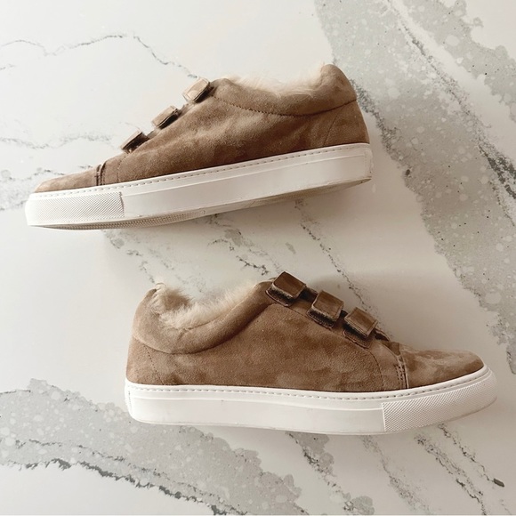 Rachel Zoe Boe Suede/ Fur Sneakers - Picture 3 of 12